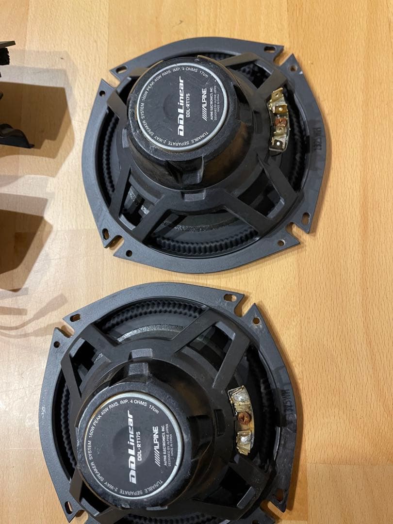 アルパイン スピーカー17cm DDL-RT17S ACR50Wに装着しました
