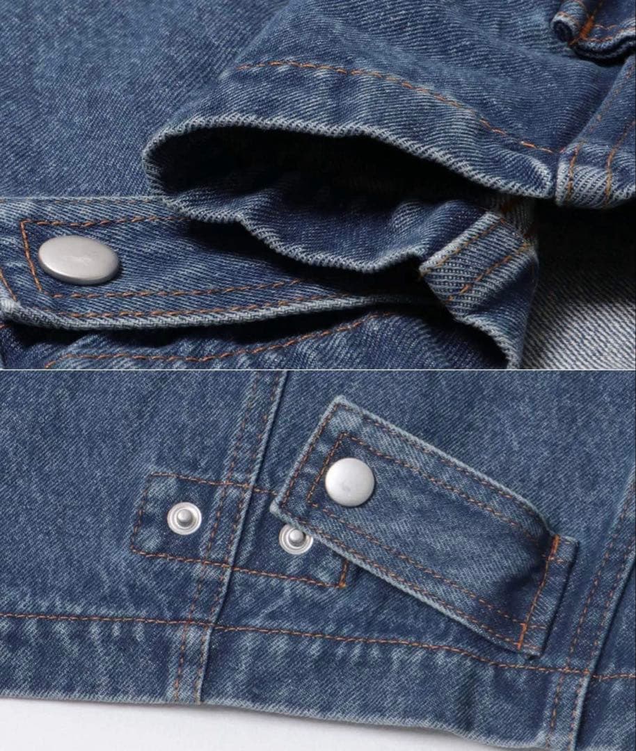 KBF 2WAY デニムブルゾン 【ライトブルー】