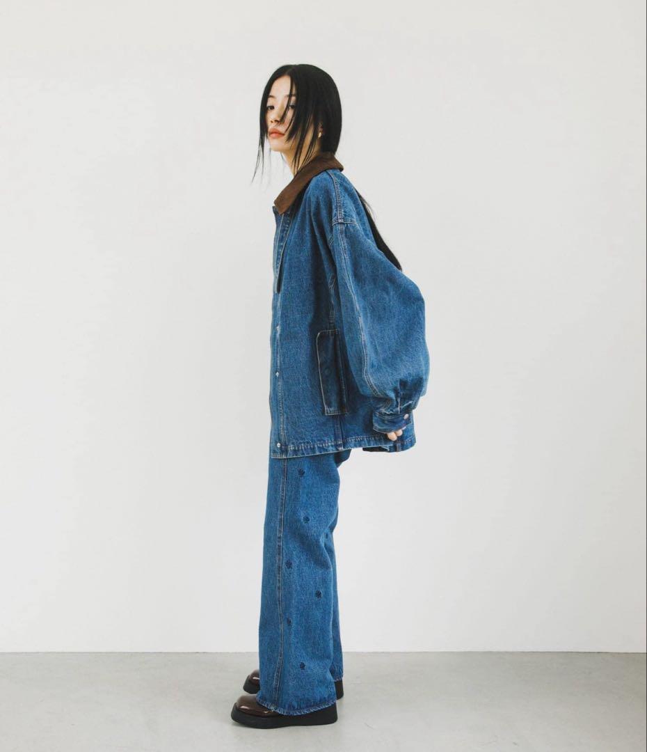 KBF 2WAY デニムブルゾン 【ライトブルー】