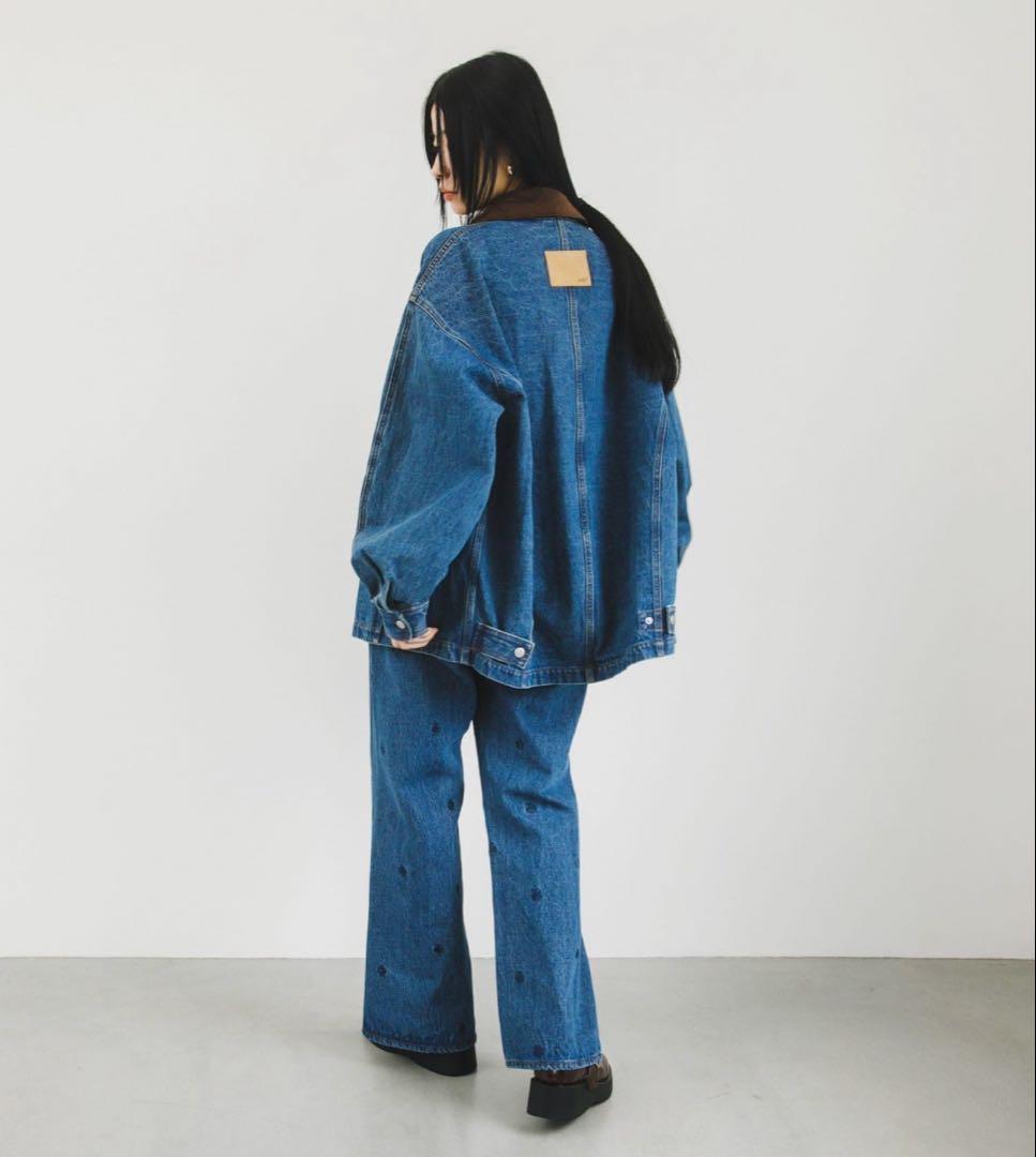 KBF 2WAY デニムブルゾン 【ライトブルー】