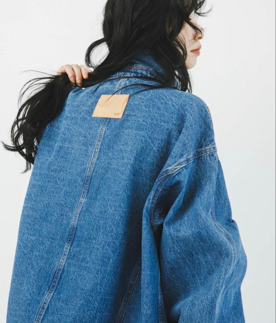 KBF 2WAY デニムブルゾン 【ライトブルー】