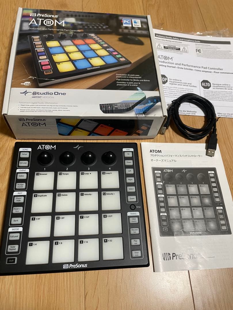 PreSonus ATOM MIDIパッド コントローラー