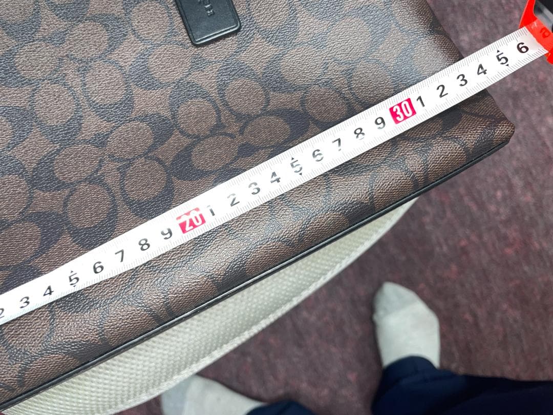 【新品未使用】コーチモリー トート シグネチャー キャンバス