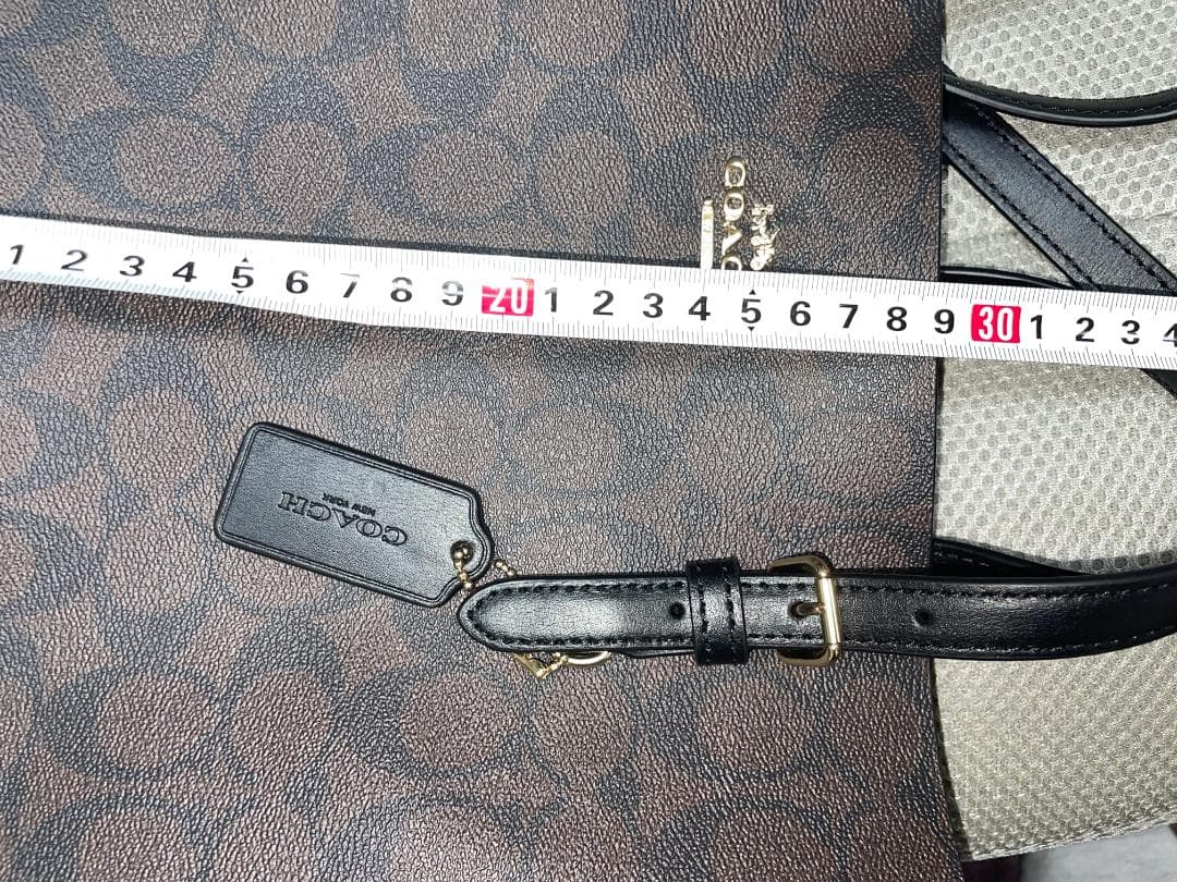 【新品未使用】コーチモリー トート シグネチャー キャンバス