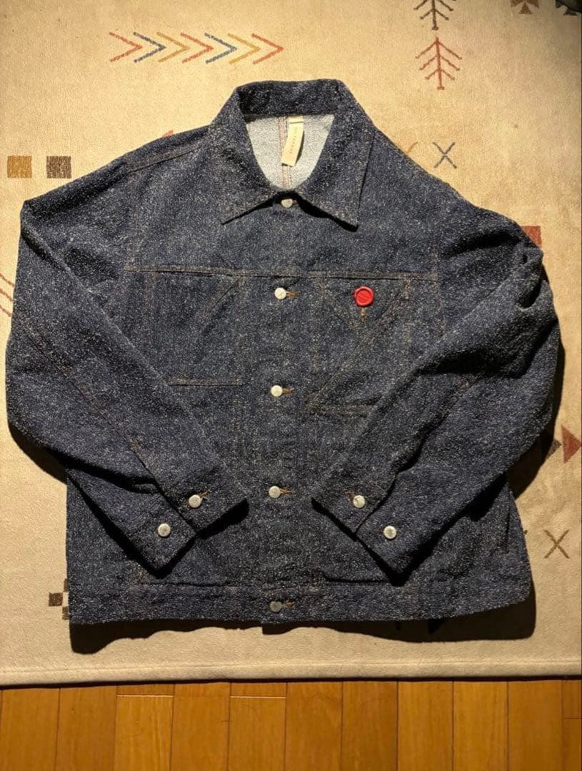 シンヤコズカ　ネップ　デニム　ジャケット