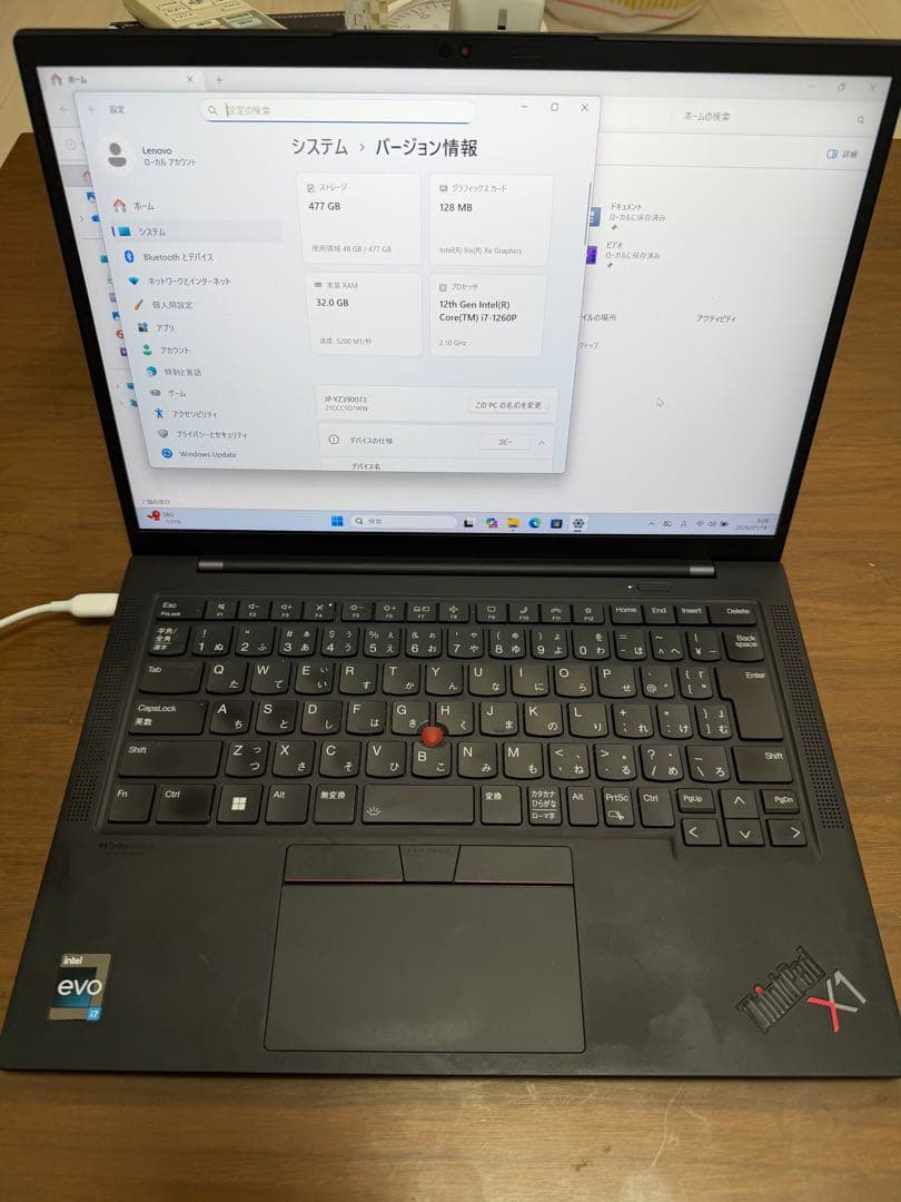 Windowsノート本体 ThinkPad X1 Carbon Gen10 i7/32GB/512G