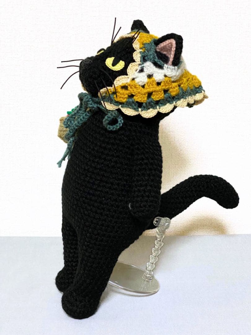 【eri35様お取置き】いっしょにおでかけ♪黒猫さんのあみぐるみ