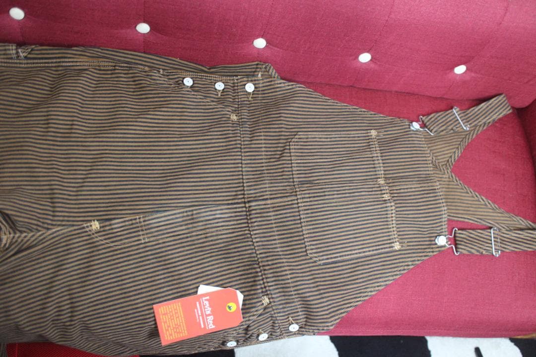 リーバイス レッド　オーバーオール　ブラウンヒッコリー　Lサイズ　未使用