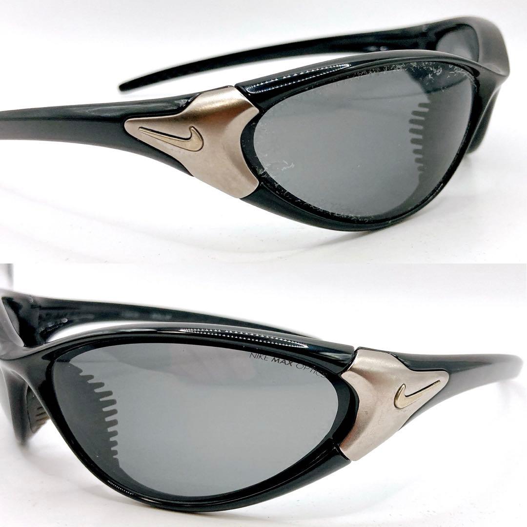 NIKE✨ナイキ　サングラス　サイドロゴ　ブラック　90s 00s Y2K