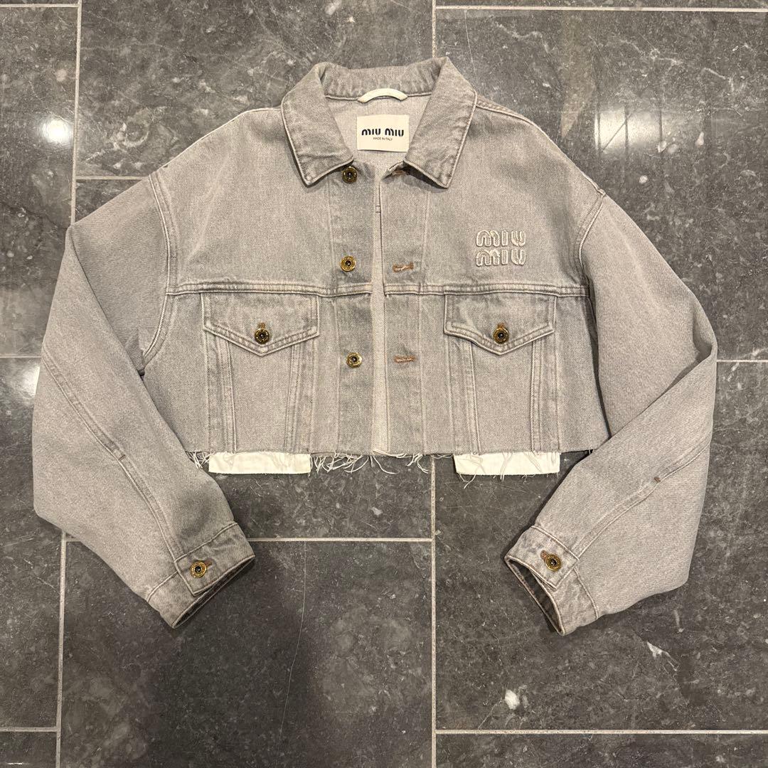miu miu グレー ジャケット 38