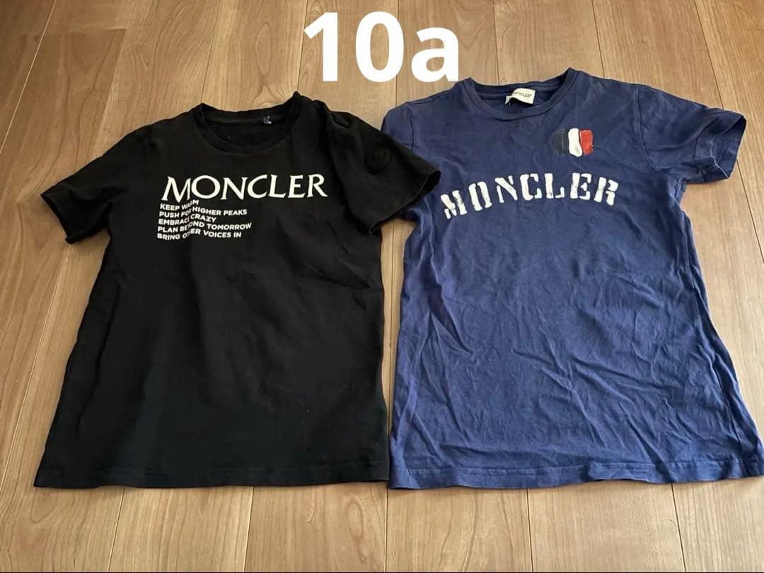 最終値下 モンクレール Tシャツ 2枚 10a 140 ブラック ネイビー