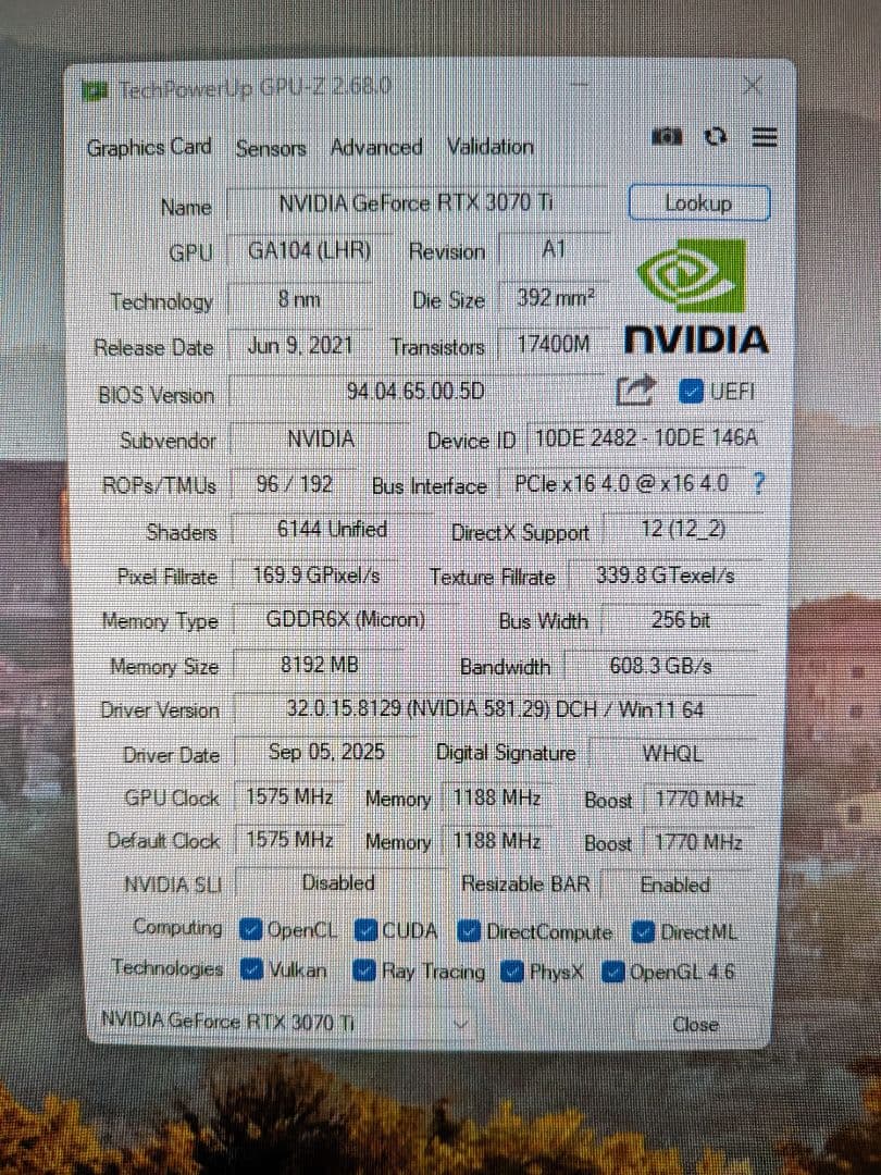 Galakuro 3070 Ti GeForce RTX グラフィックボード