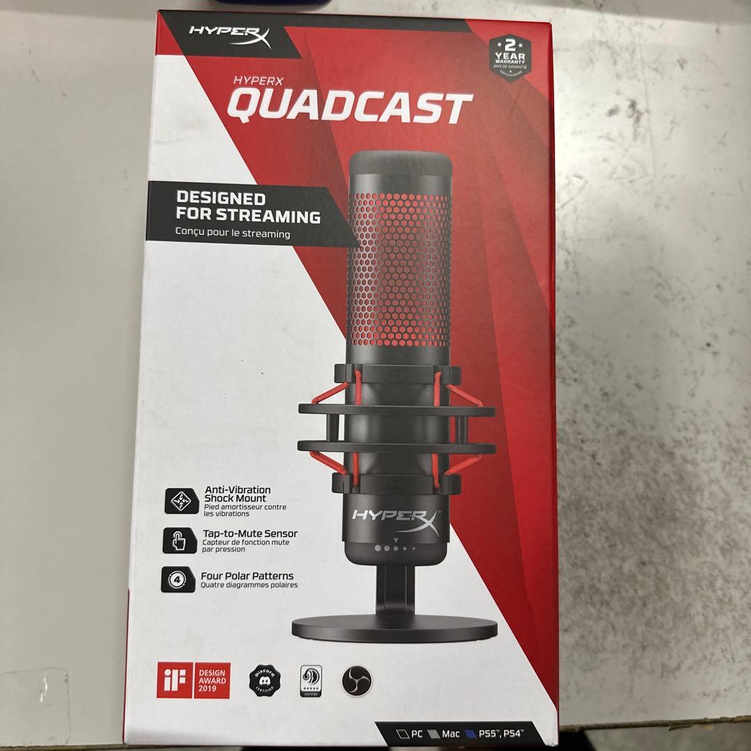 HyperX QuadCast スタンドアロンマイク　新品未使用