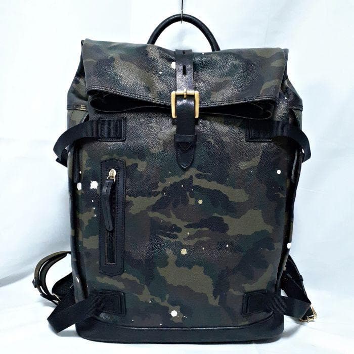 GENTIL BANDIT カモフラ PVC レザー リュック バックパック