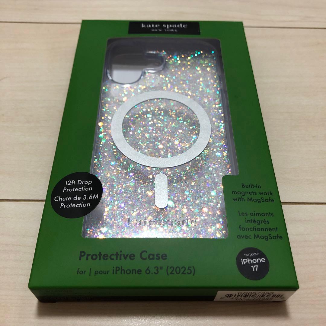 iPhone17♡Chunky Glitter♡ケイトスペード♡ MagSafe