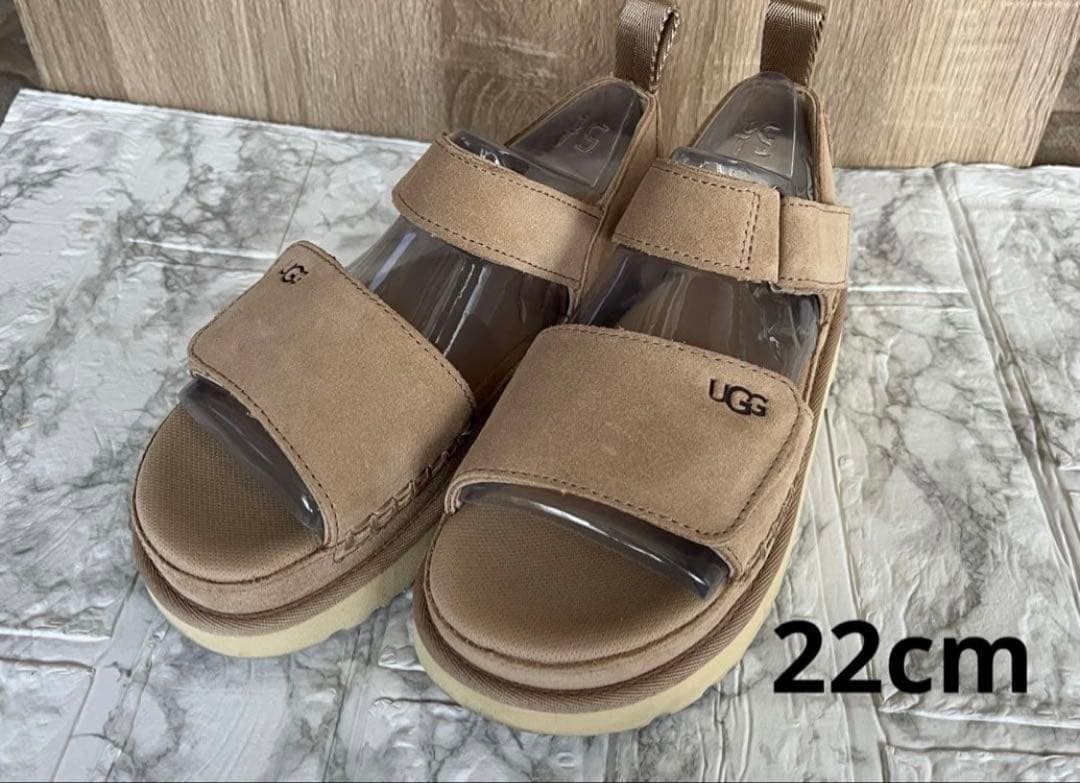 UGG ストラップサンダル 22cm ベージュ