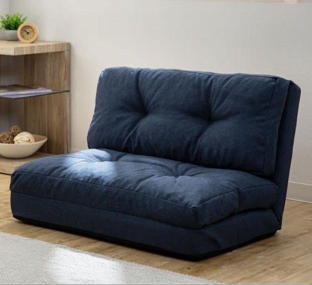 や*_様 1人掛けソファ　リクライニングソファ　幅90cm　人気ソファー　ネイビ