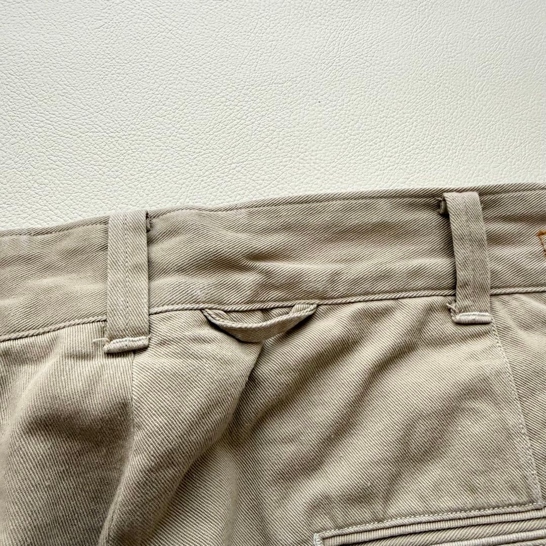 近年　現行　45R 定番チノパン ベージュ ゆったりストレート テーパード