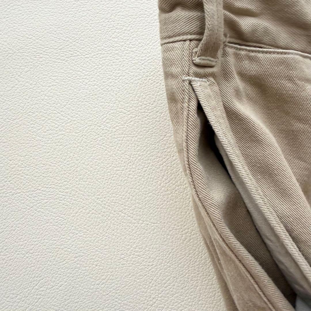 近年　現行　45R 定番チノパン ベージュ ゆったりストレート テーパード