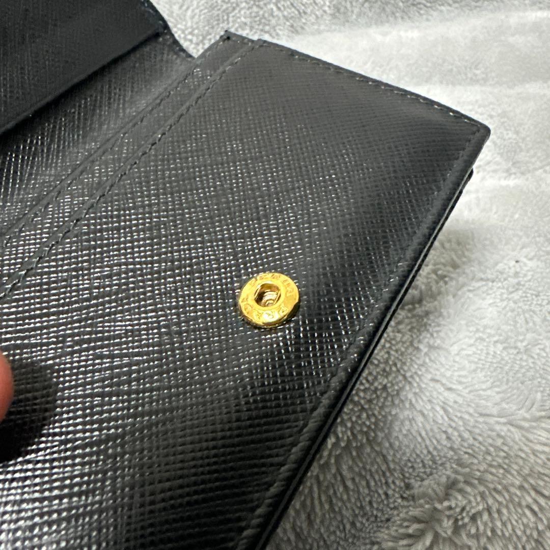 PRADA ブラックレザー 名刺入れ