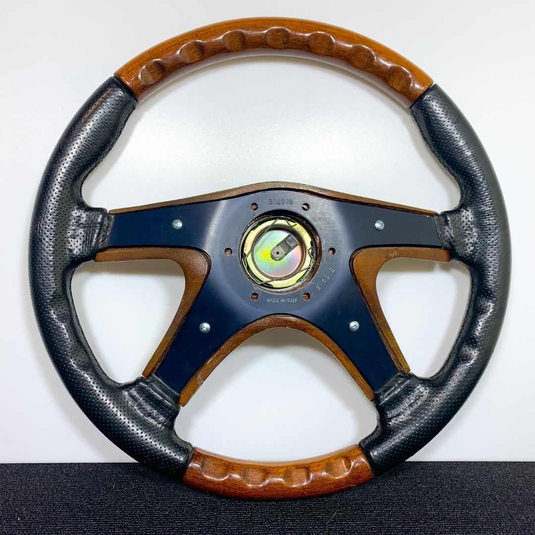 希少 ナルディ ガラ4 タイプ4 ウッド ザー コンビ ステアリング ホーン付き