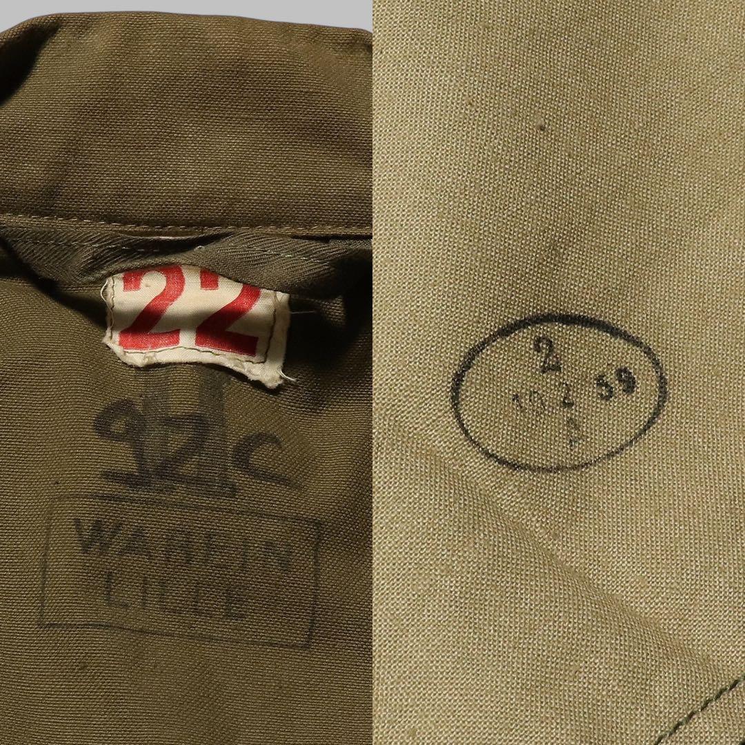 ホップサック★50s★フランス軍★M47 前期 ミリタリージャケット★22★実物