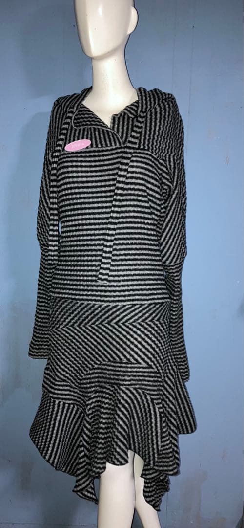 nodress knit hoodie dress ノードレス itimi