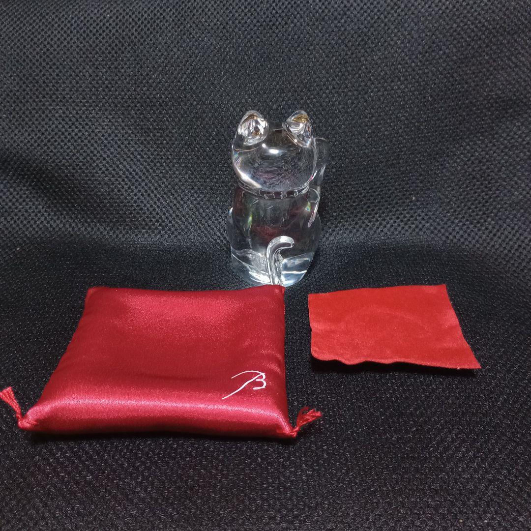 バカラの招き猫　クリアー