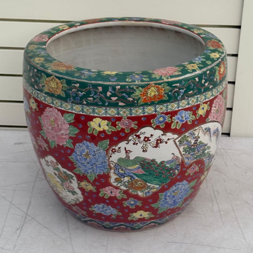 古伊万里◎兎図赤絵火鉢