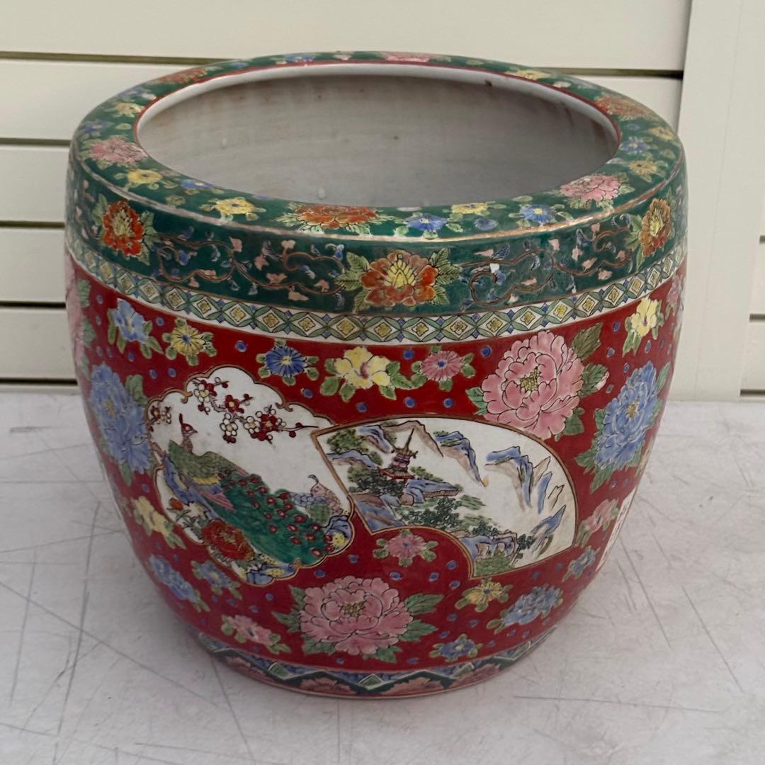 古伊万里◎兎図赤絵火鉢