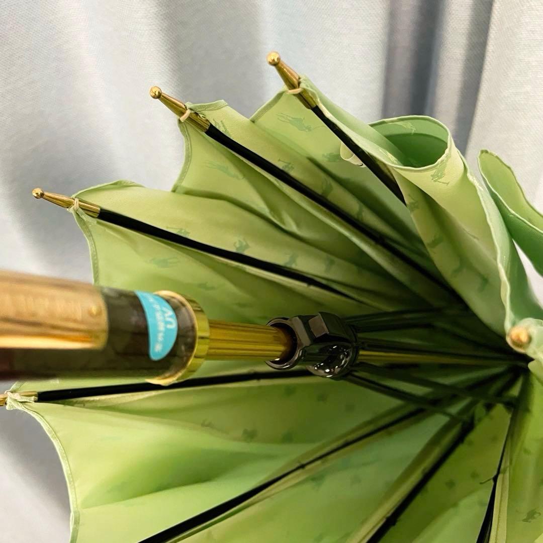 【新品タグ付】Polo Ralph Lauren UVカット傘 ライトグリーン