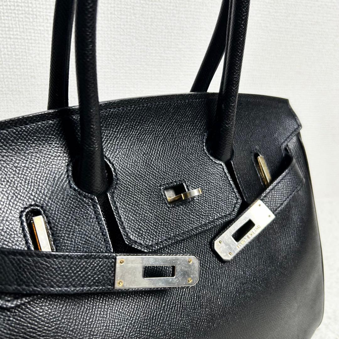 美品✨　EPONINE MILANO　ベルトデザイン　ハンドバッグ　Sサイズ