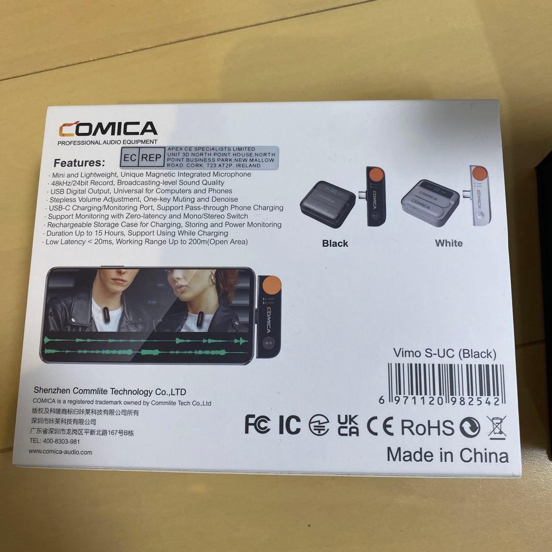 【超美品】ワイヤレスピンマイク COMICA VIMO S