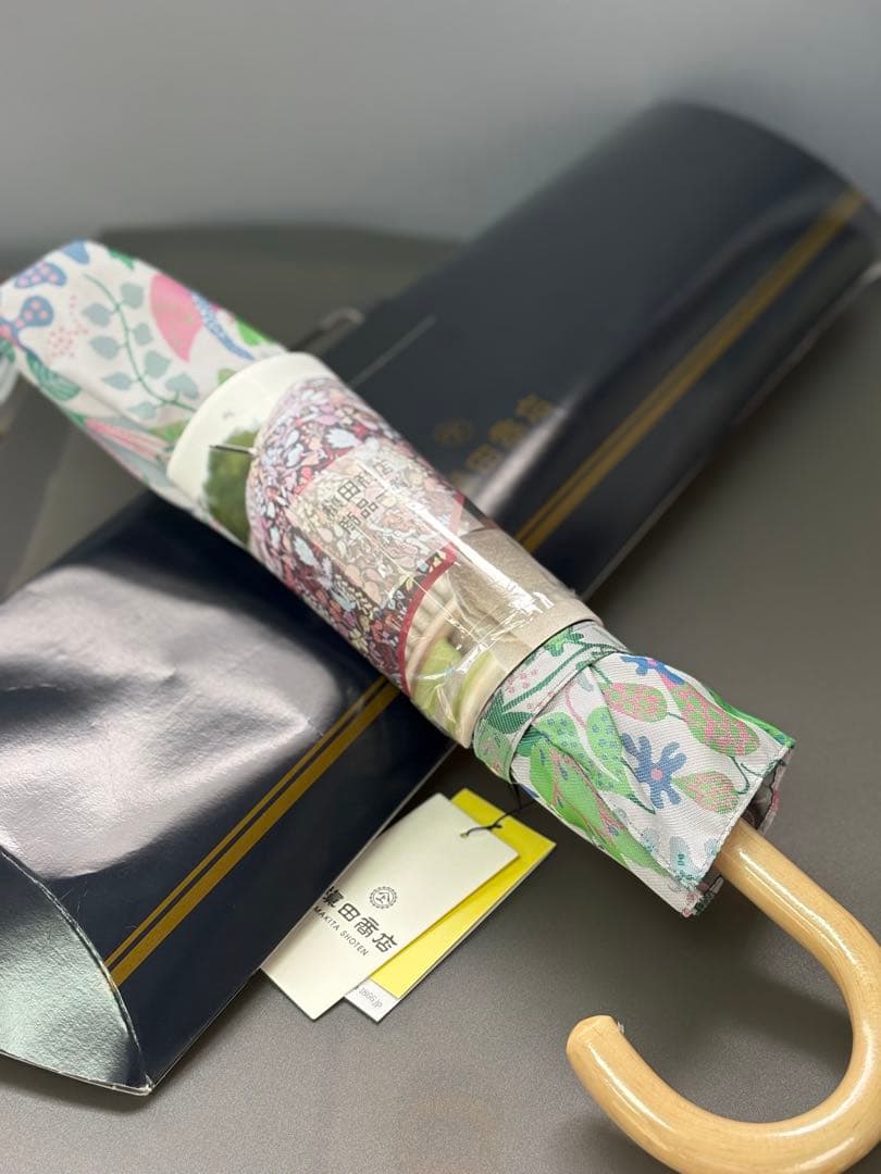 【新品，未使用品】槇田商店＊折りたたみ傘＊晴雨兼用＊<No.1588>