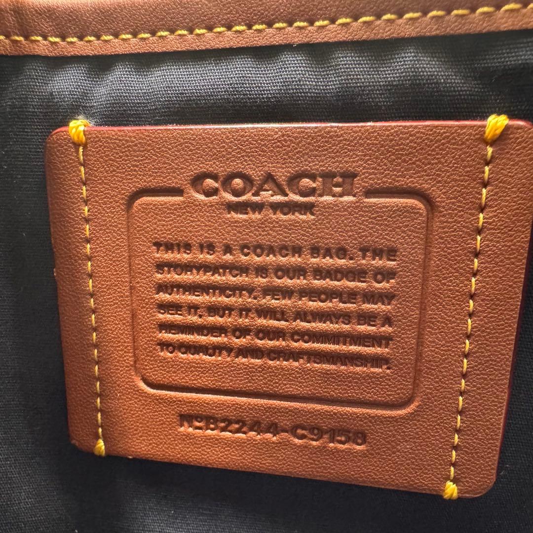 未使用級✨ コーチ リーグ メッセンジャーバッグ シグネチャー ジャガード 白