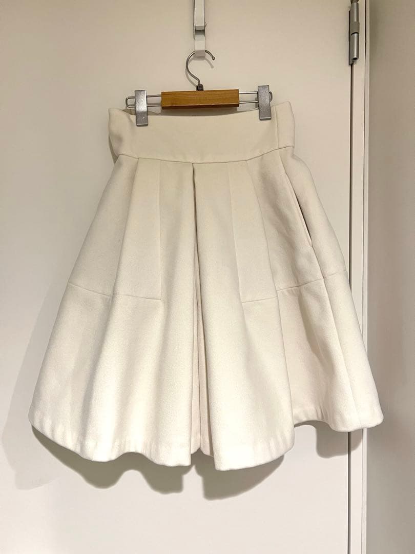 seventen Mサイズハイウエストフレアキュロット(ホワイト)