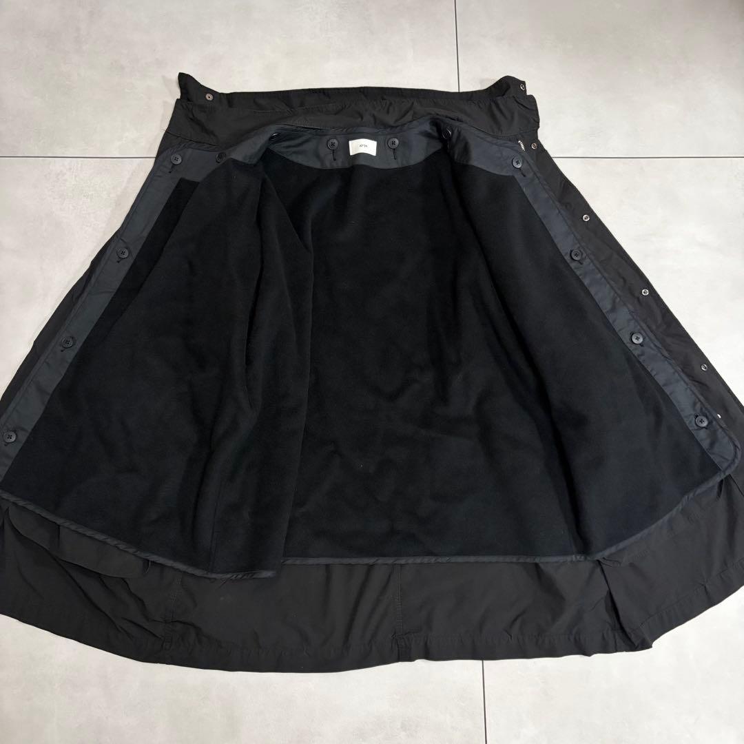 美品✨エイトン　2024　AIR WEATHER　ショートモッズコート　ブラック