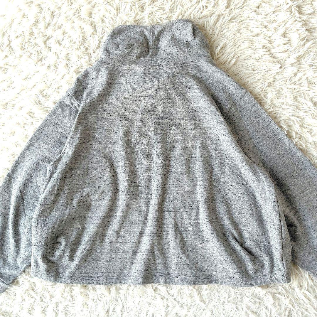 美品 センソユニコ 慈雨 ジウ プルオーバー 異素材 パッチワーク グレー 40