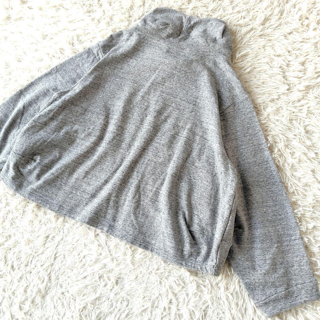 美品 センソユニコ 慈雨 ジウ プルオーバー 異素材 パッチワーク グレー 40