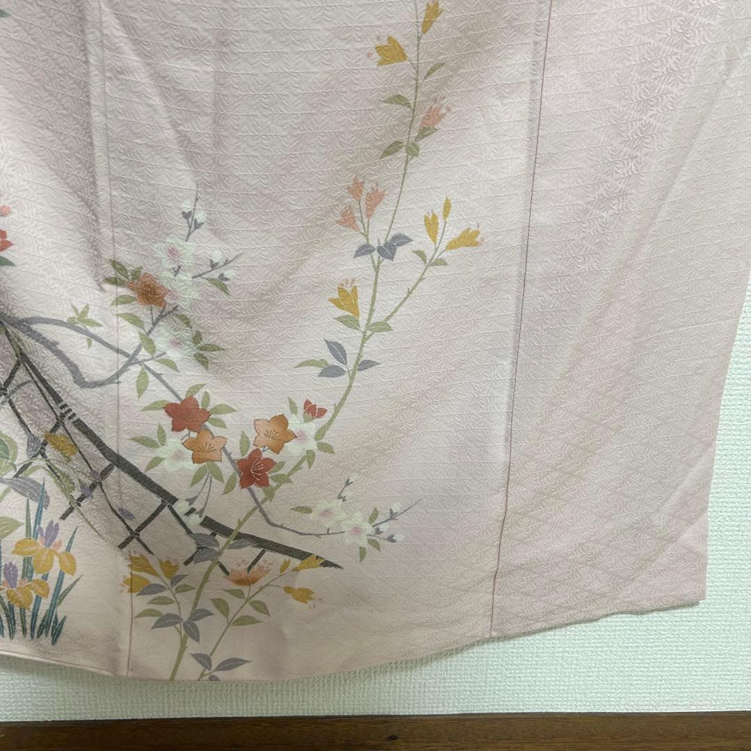 【 さらに値下げ 】　 色鮮やかな手描き友禅　訪問着　花柄　着物スキ倶楽部３１８