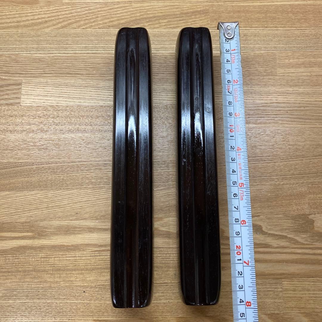 拍子木　極上紫檀　８寸(24cm)