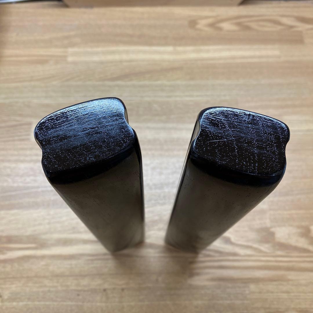 拍子木　極上紫檀　８寸(24cm)