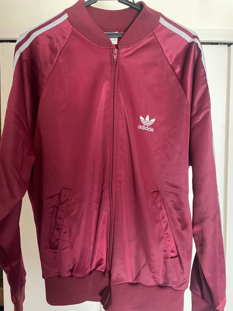 80s ATP adidas バーガンディ Lサイズ