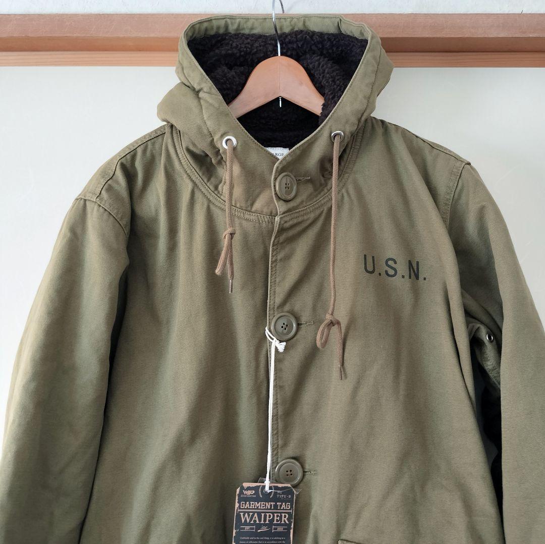 美品 WAIPER ワイパー N-2 デッキコート L