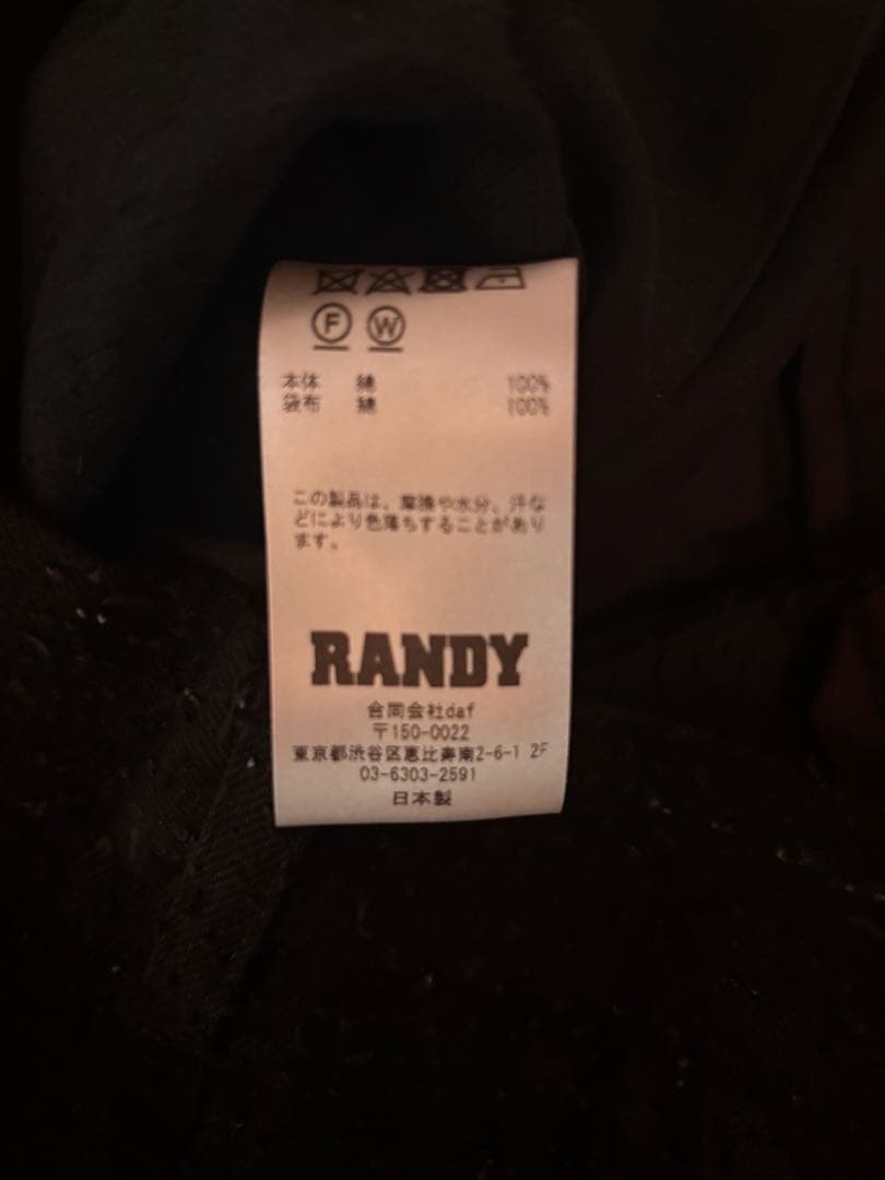 【ポーカーズ　カンティス着用】RANDY Weeping 24SS black