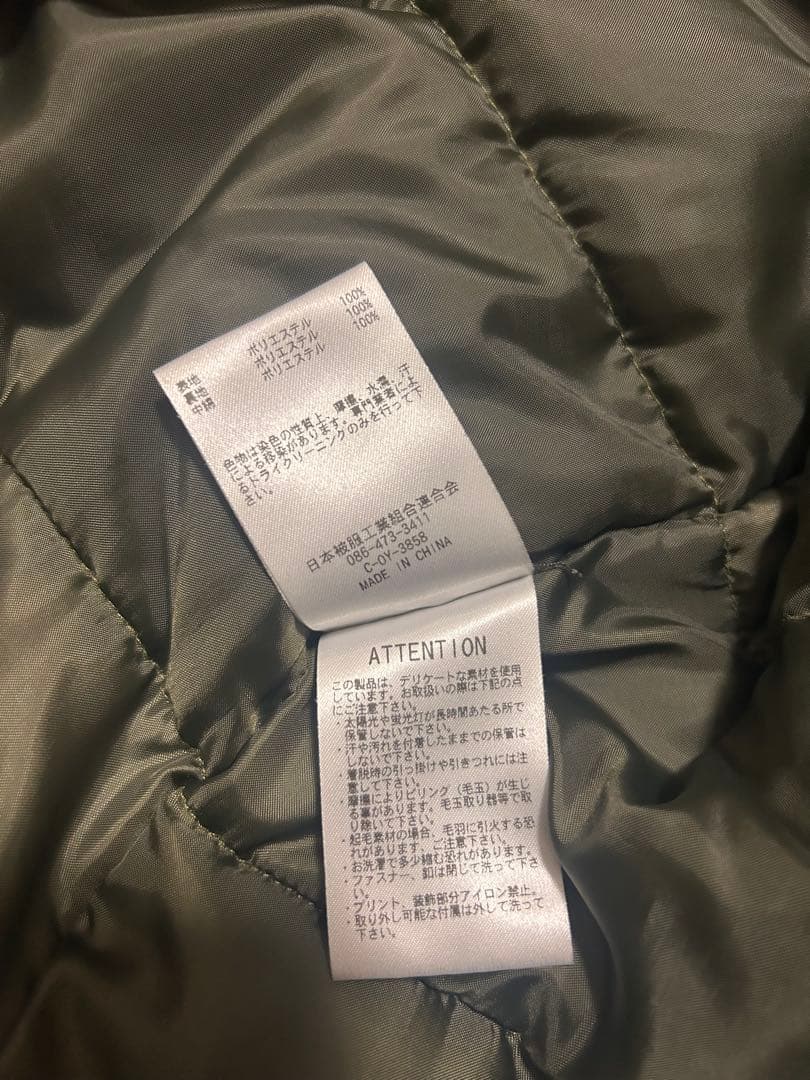 JOHNBULL ジョンブル ミリタリー中綿ジャケット LLサイズ カーキ
