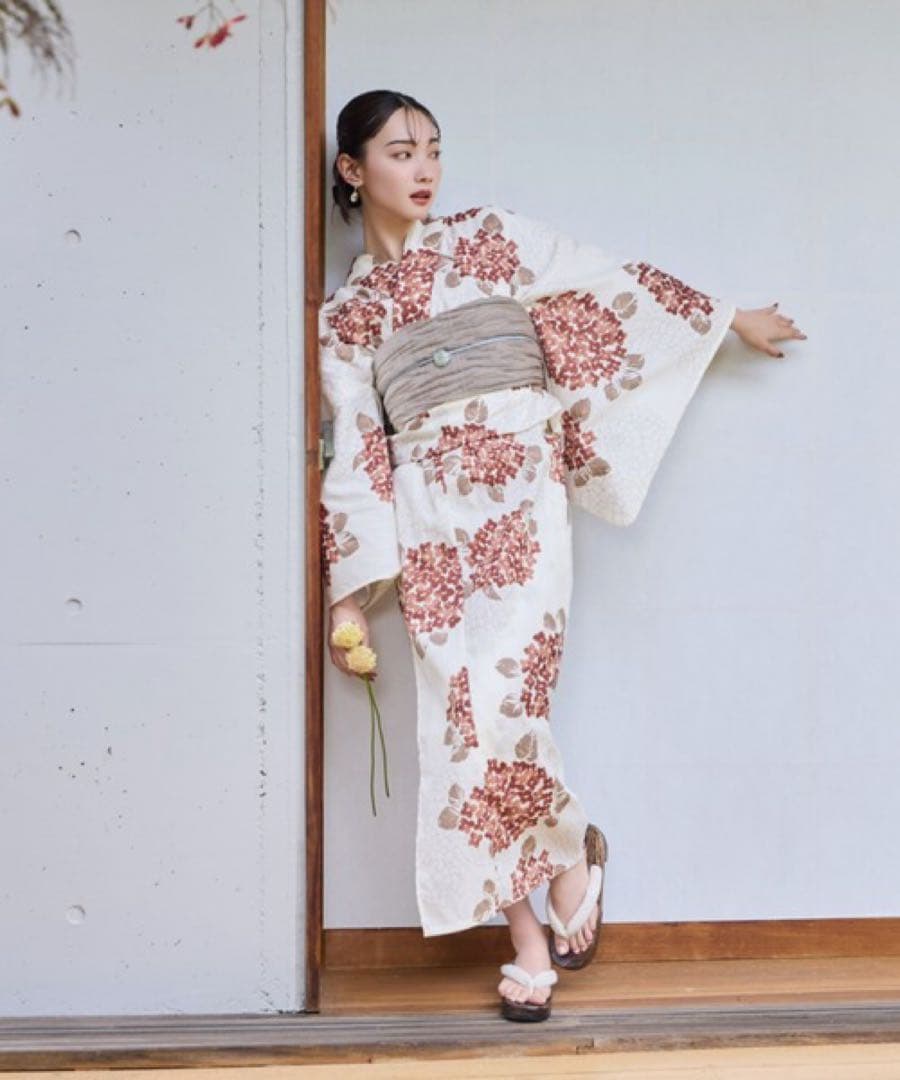 hinari × utatane浴衣セットテラコッタ