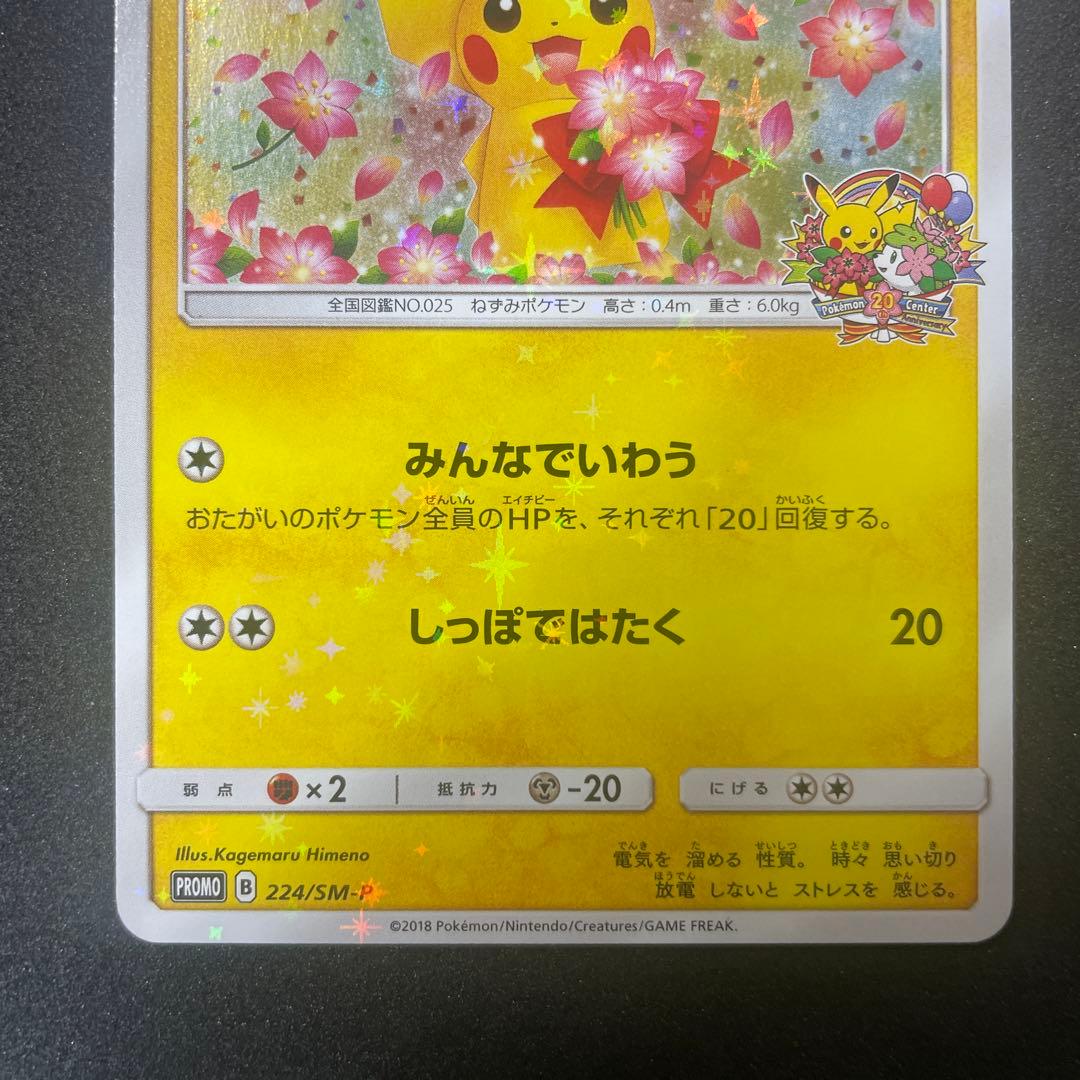 ピカチュウ：ポケモンセンター20周年記念キャンペーン みんなでいわうピカチュウ