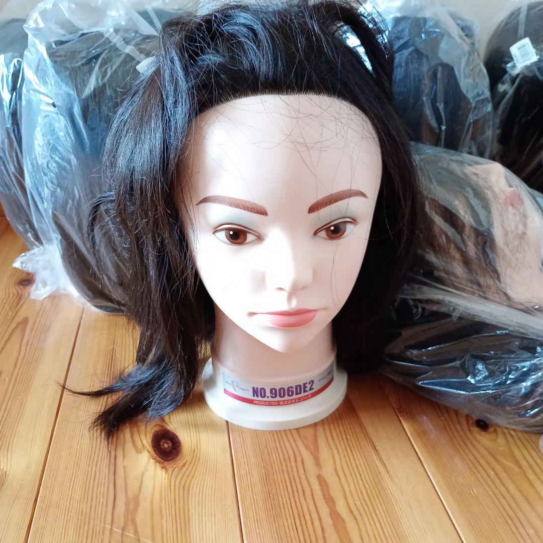 新品未使用10体、使用済み1体　 美容師国家試験練習用ウィッグ