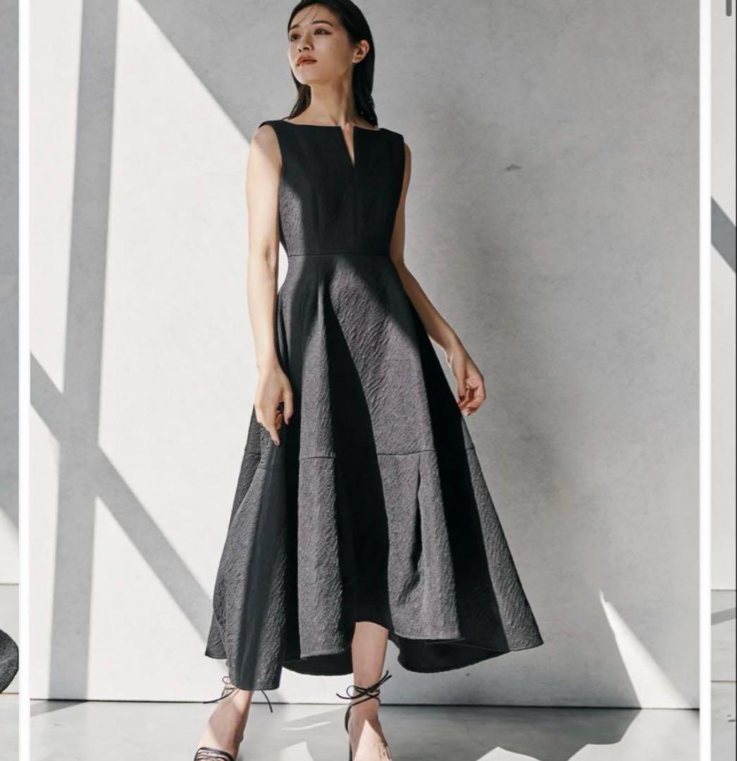 ワンピース Keyneck Jacquard Dress laubeblanc